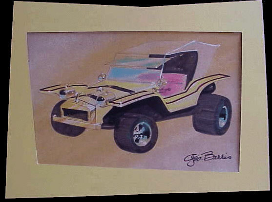 George Barris - T-Buggy Sketch