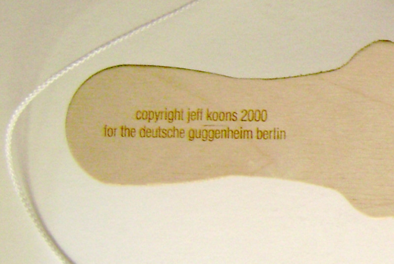 Jeff Koons Reindeer Paddle serigraph on wood - 2000