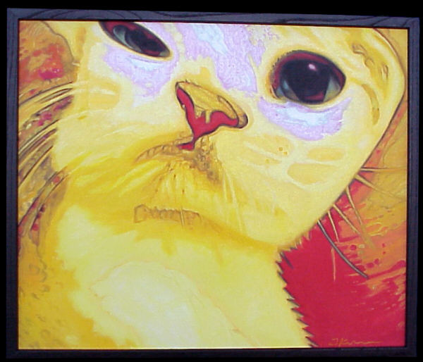 Tim K - Stolen Eyes - Painting number 3 in the Fresh Widow Factory Series - click for next image